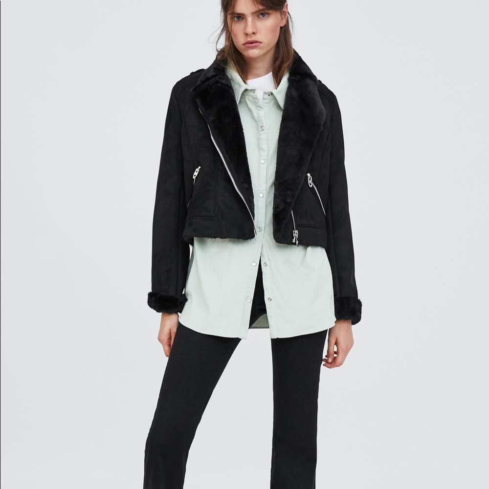 Zara Trf biker jacket XS